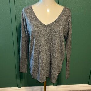 Women's Grey V neck sweater american eagle outfitters